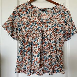 Floral Peplum Top